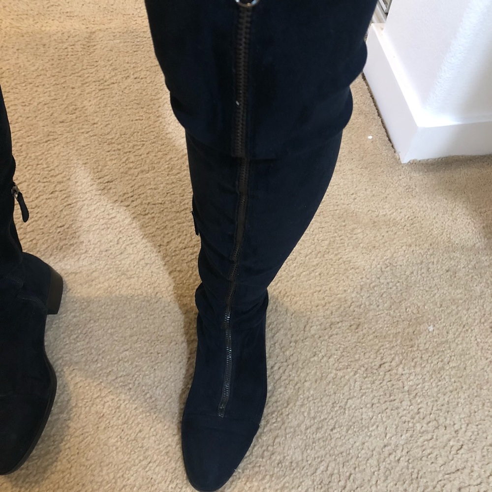 Zara basic collection suede tall boot